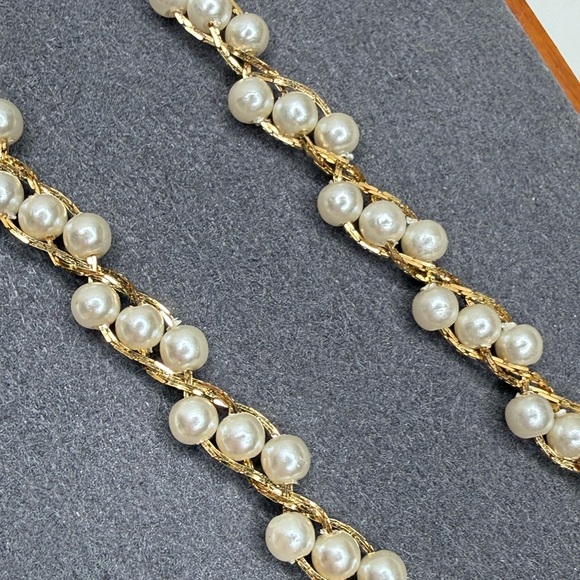 Vintage Napier Pearl Rope Chain Necklace Opera Length - Picture 6 of 8